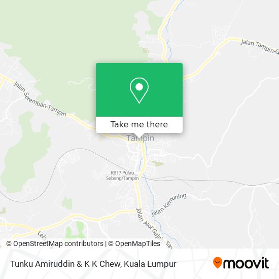 Tunku Amiruddin & K K Chew map