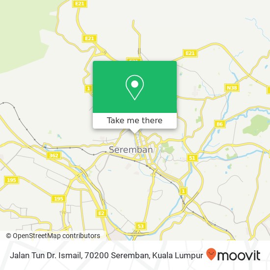 Jalan Tun Dr. Ismail, 70200 Seremban map