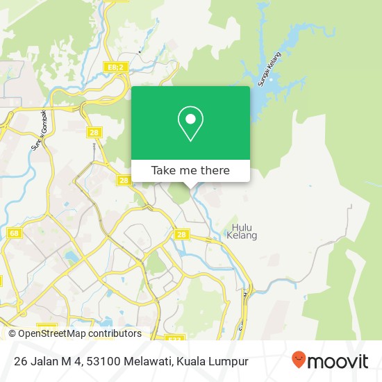 Peta 26 Jalan M 4, 53100 Melawati