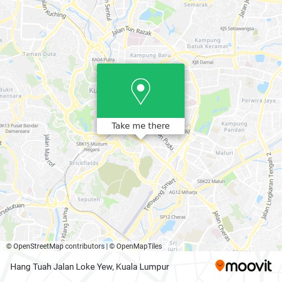 Hang Tuah Jalan Loke Yew map