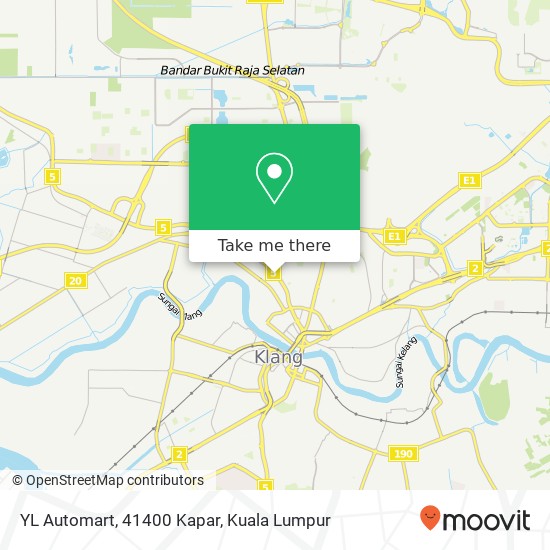 Peta YL Automart, 41400 Kapar