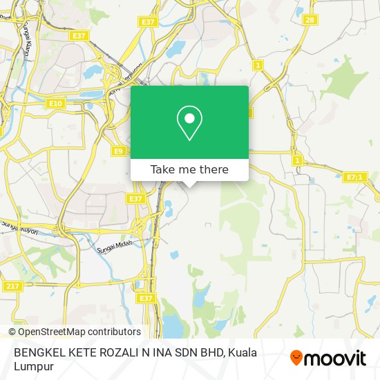 Peta BENGKEL KETE ROZALI N INA SDN BHD