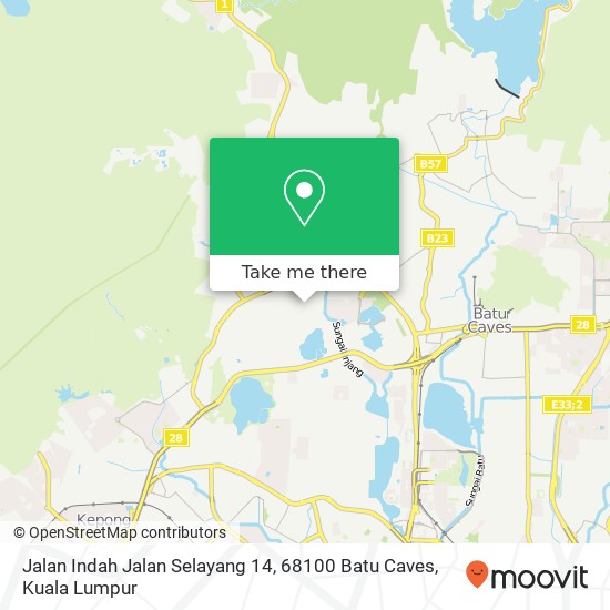 Jalan Indah Jalan Selayang 14, 68100 Batu Caves map