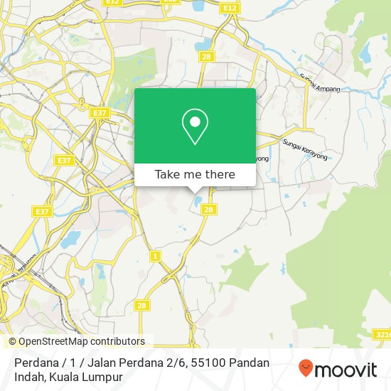 Peta Perdana / 1 / Jalan Perdana 2 / 6, 55100 Pandan Indah