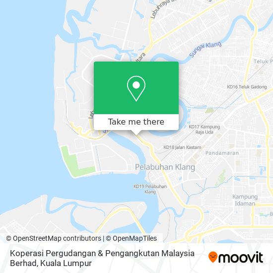 Koperasi Pergudangan & Pengangkutan Malaysia Berhad map