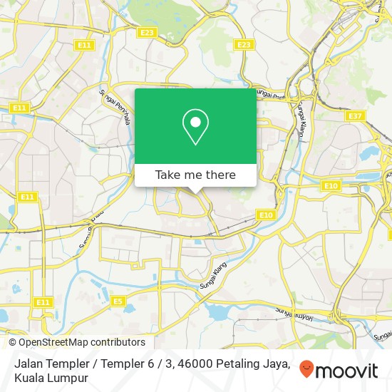Jalan Templer / Templer 6 / 3, 46000 Petaling Jaya map