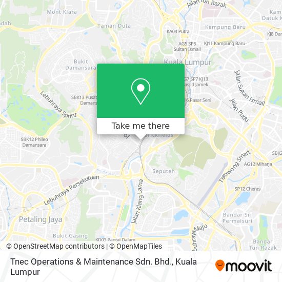 Tnec Operations & Maintenance Sdn. Bhd. map