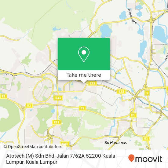 Peta Atotech (M) Sdn Bhd, Jalan 7 / 62A 52200 Kuala Lumpur