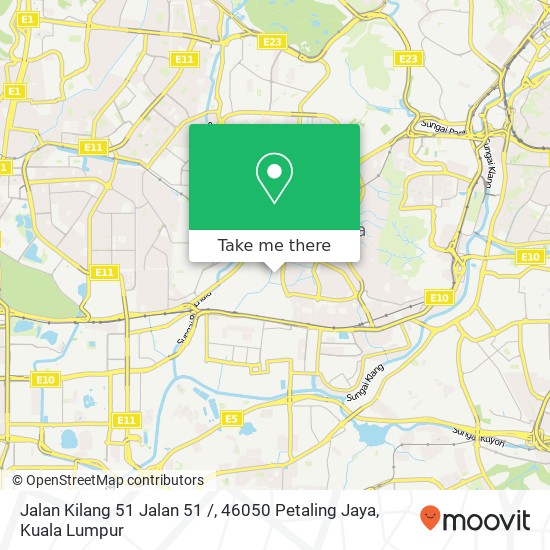 Peta Jalan Kilang 51 Jalan 51 /, 46050 Petaling Jaya