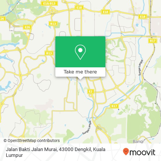 Jalan Bakti Jalan Murai, 43000 Dengkil map