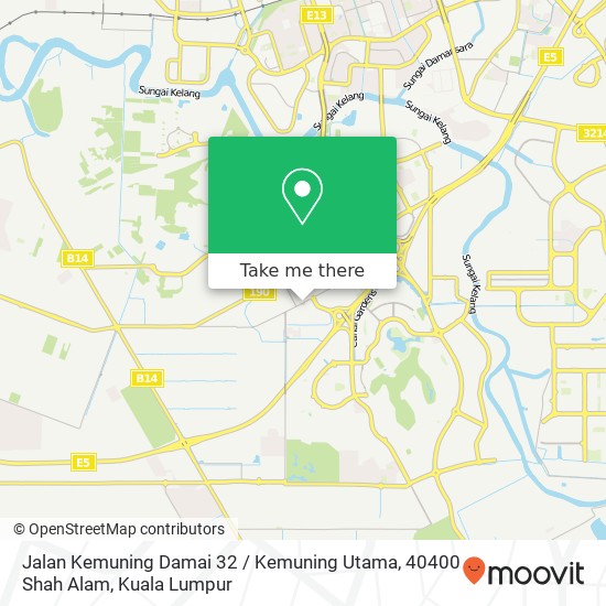 Peta Jalan Kemuning Damai 32 / Kemuning Utama, 40400 Shah Alam