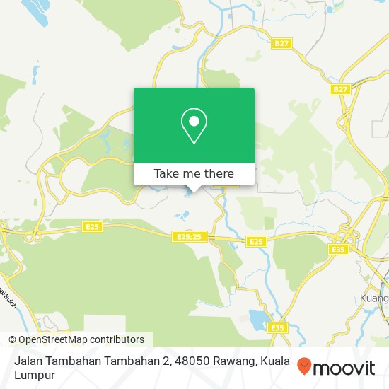 Peta Jalan Tambahan Tambahan 2, 48050 Rawang