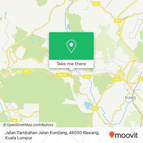 Peta Jalan Tambahan Jalan Kundang, 48050 Rawang