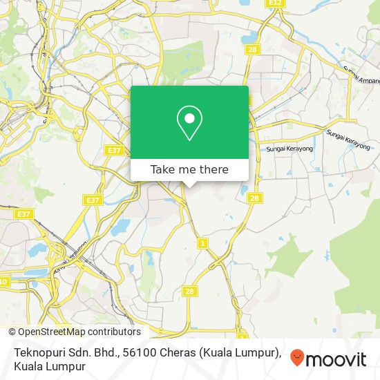 Teknopuri Sdn. Bhd., 56100 Cheras (Kuala Lumpur) map