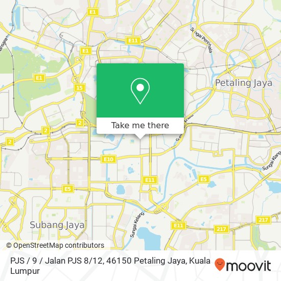 Peta PJS / 9 / Jalan PJS 8 / 12, 46150 Petaling Jaya