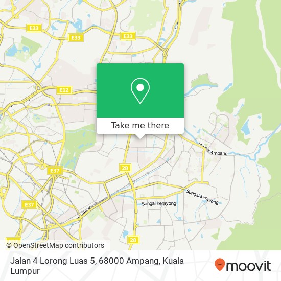 Jalan 4 Lorong Luas 5, 68000 Ampang map