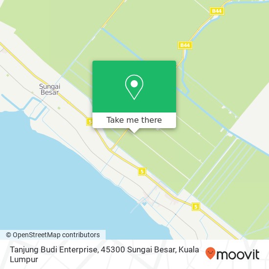Peta Tanjung Budi Enterprise, 45300 Sungai Besar