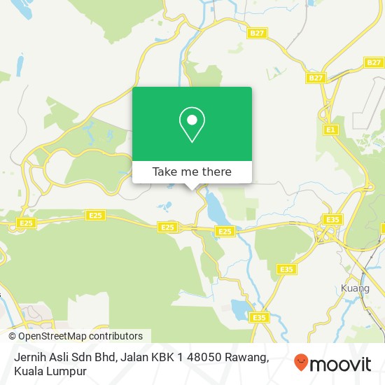Jernih Asli Sdn Bhd, Jalan KBK 1 48050 Rawang map