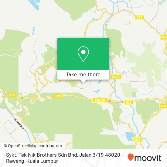 Sykt. Tek Nik Brothers Sdn Bhd, Jalan 3 / 19 48020 Rawang map