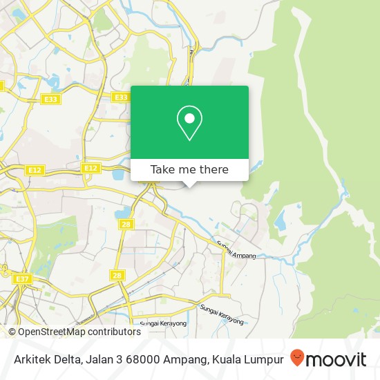 Arkitek Delta, Jalan 3 68000 Ampang map