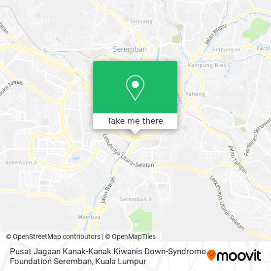 Pusat Jagaan Kanak-Kanak Kiwanis Down-Syndrome Foundation Seremban map