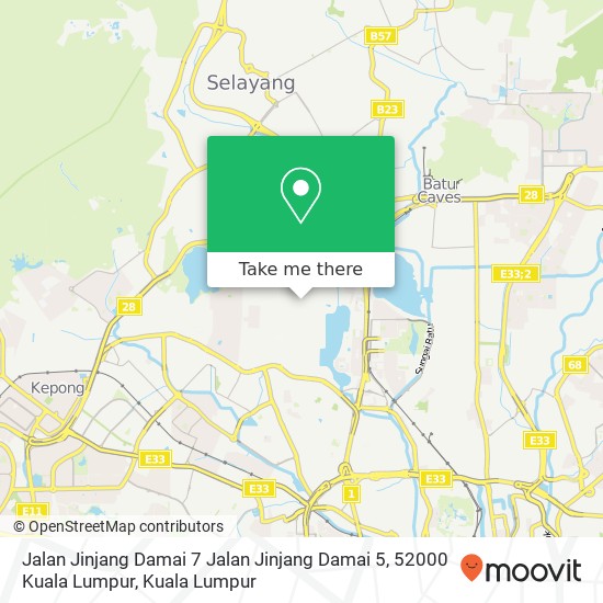 Peta Jalan Jinjang Damai 7 Jalan Jinjang Damai 5, 52000 Kuala Lumpur