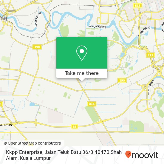 Peta Kkpp Enterprise, Jalan Teluk Batu 36 / 3 40470 Shah Alam