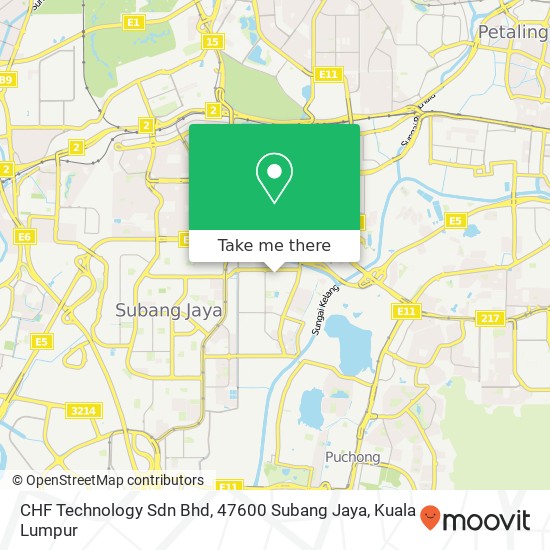 CHF Technology Sdn Bhd, 47600 Subang Jaya map