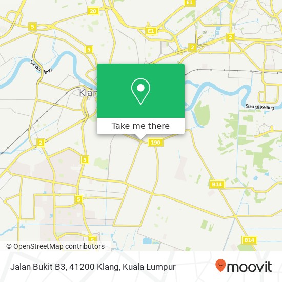 Jalan Bukit B3, 41200 Klang map