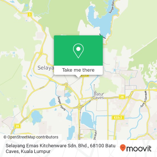 Selayang Emas Kitchenware Sdn. Bhd., 68100 Batu Caves map