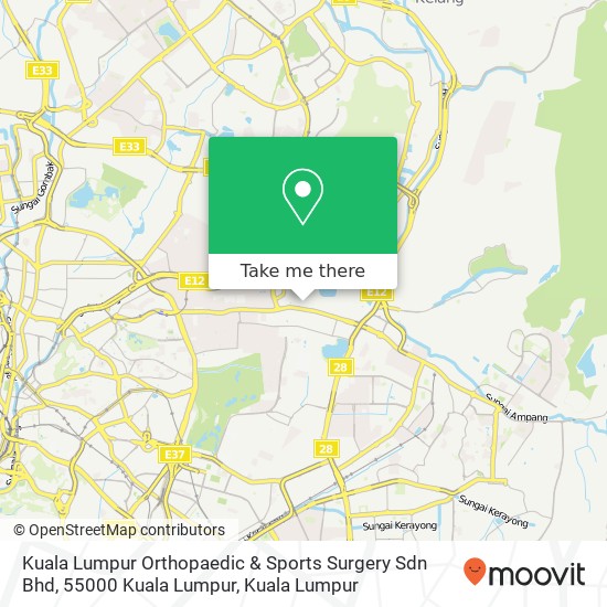 Kuala Lumpur Orthopaedic & Sports Surgery Sdn Bhd, 55000 Kuala Lumpur map