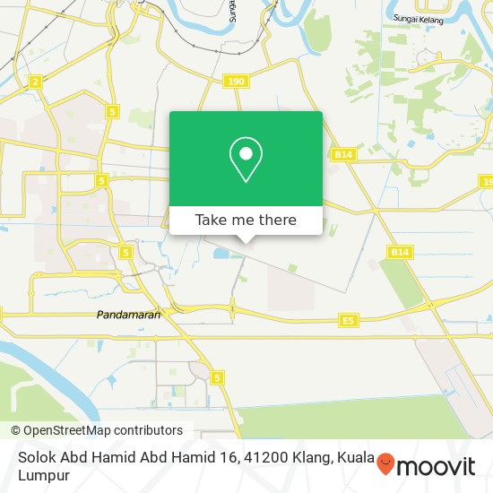 Peta Solok Abd Hamid Abd Hamid 16, 41200 Klang