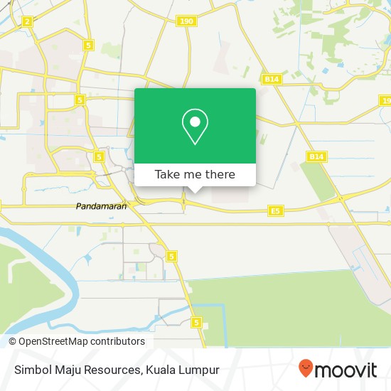 Peta Simbol Maju Resources, Jalan Sanggul 4 41200 Klang