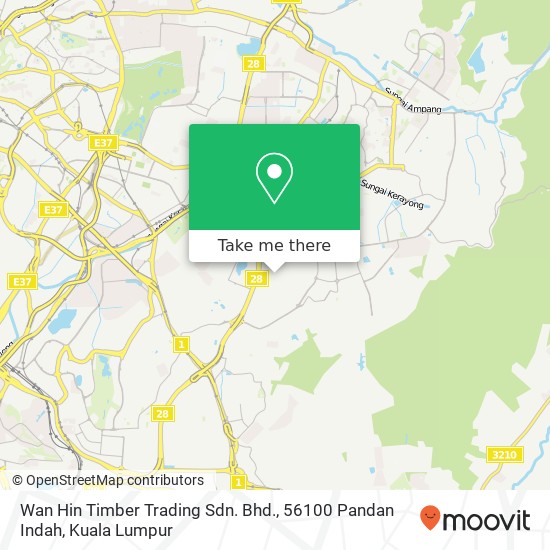 Wan Hin Timber Trading Sdn. Bhd., 56100 Pandan Indah map