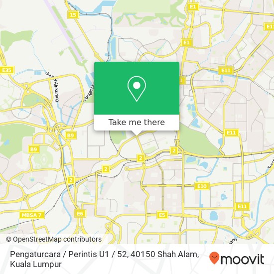 Peta Pengaturcara / Perintis U1 / 52, 40150 Shah Alam