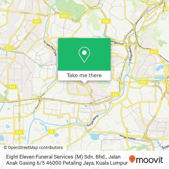 Eight Eleven Funeral Services (M) Sdn. Bhd., Jalan Anak Gasing 6 / 5 46000 Petaling Jaya map