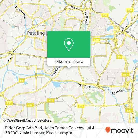 Eldor Corp Sdn Bhd, Jalan Taman Tan Yew Lai 4 58200 Kuala Lumpur map