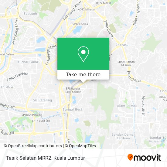 Peta Tasik Selatan MRR2