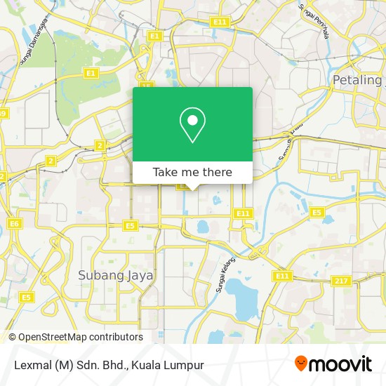 Lexmal (M) Sdn. Bhd. map