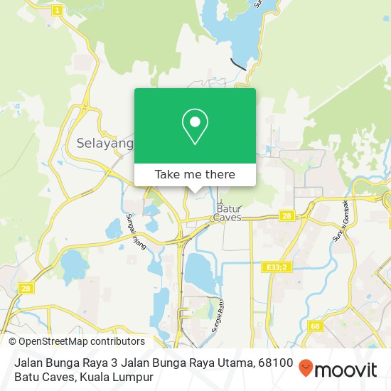 Jalan Bunga Raya 3 Jalan Bunga Raya Utama, 68100 Batu Caves map