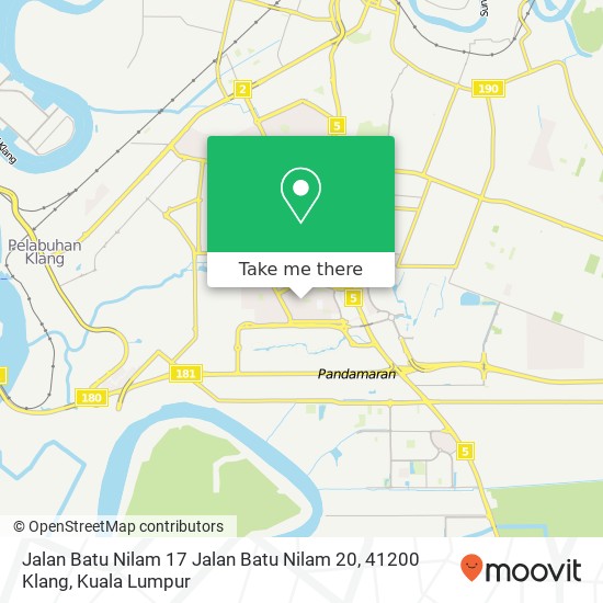 Jalan Batu Nilam 17 Jalan Batu Nilam 20, 41200 Klang map