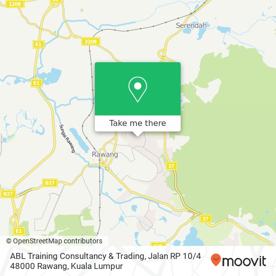 Peta ABL Training Consultancy & Trading, Jalan RP 10 / 4 48000 Rawang