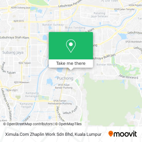 Ximula.Com Zhaplin Work Sdn Bhd map