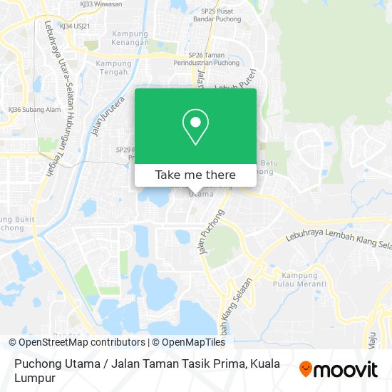 Puchong Utama / Jalan Taman Tasik Prima map