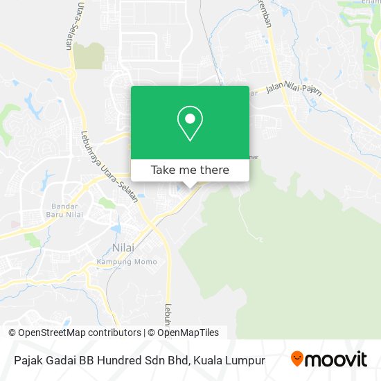 Pajak Gadai BB Hundred Sdn Bhd map