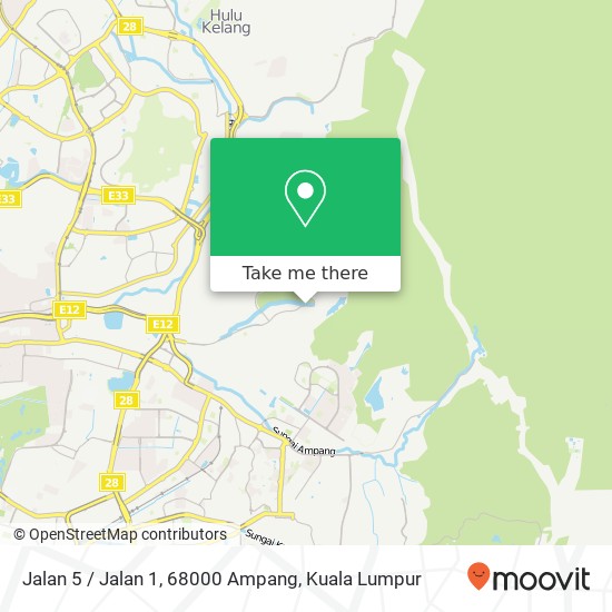 Jalan 5 / Jalan 1, 68000 Ampang map