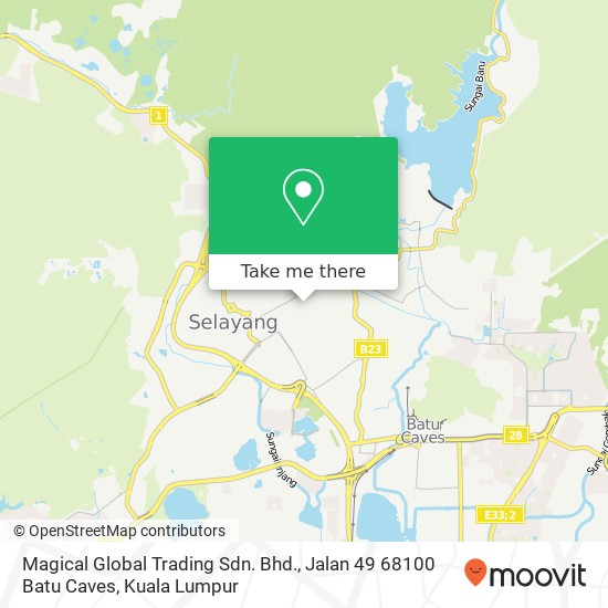 Magical Global Trading Sdn. Bhd., Jalan 49 68100 Batu Caves map