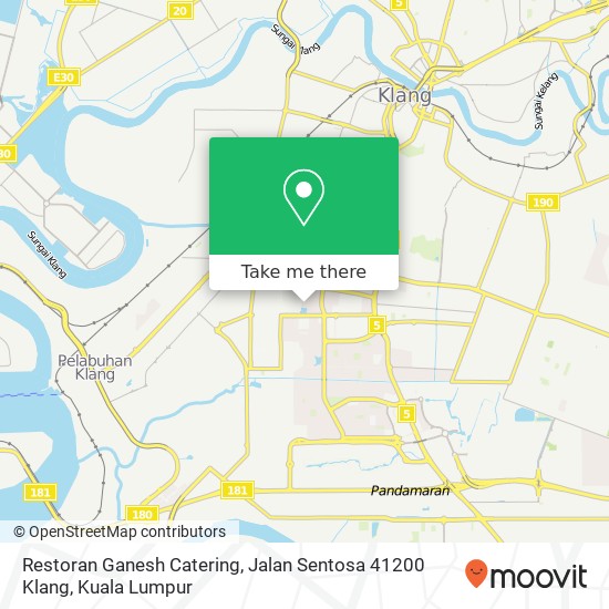 Restoran Ganesh Catering, Jalan Sentosa 41200 Klang map