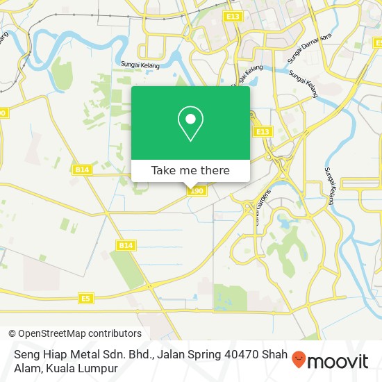 Peta Seng Hiap Metal Sdn. Bhd., Jalan Spring 40470 Shah Alam