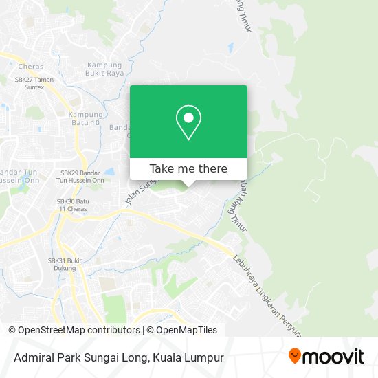 Admiral Park Sungai Long map